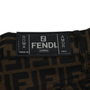FENDI Zucca Canvas Pants Polyester Cotton XL Brown Black Auth am4242-7