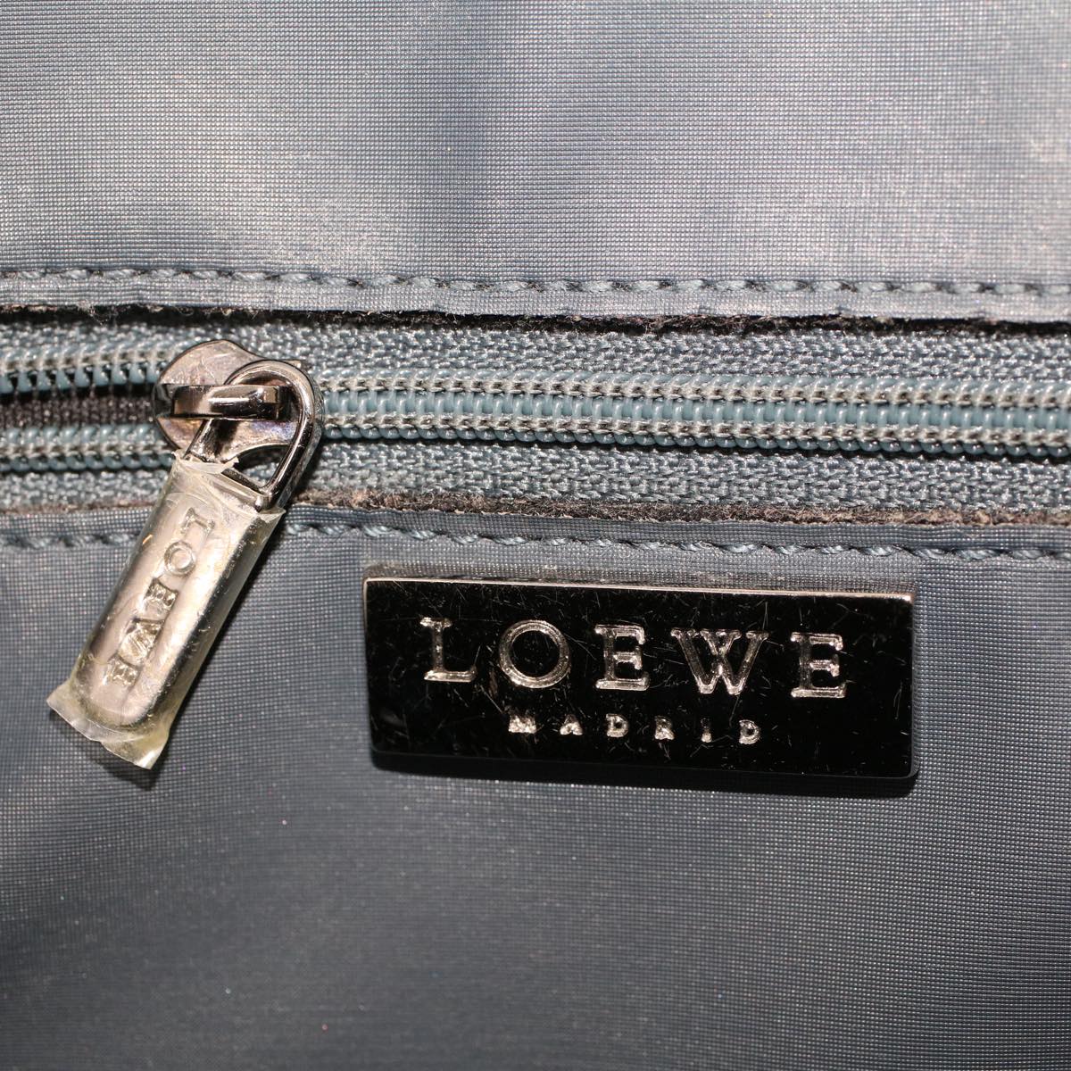 LOEWE Anagram Hand Bag Beige Auth am4319