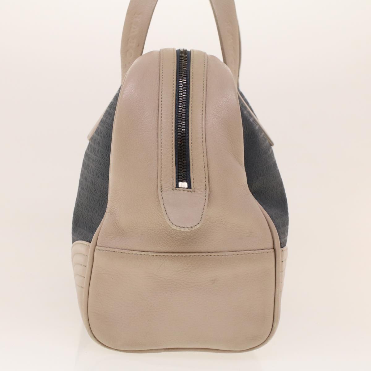 LOEWE Anagram Hand Bag Beige Auth am4319