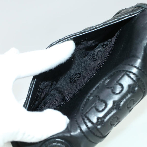 TORY BURCH Chain Shoulder Bag Leather Black Auth am4322