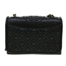 TORY BURCH Chain Shoulder Bag Leather Black Auth am4322-13