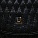 BALLY Chain Shoulder Bag Leather Black Auth am4369-10