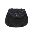 BALLY Chain Shoulder Bag Leather Black Auth am4369-13