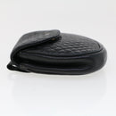 BALLY Chain Shoulder Bag Leather Black Auth am4369-3