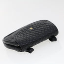 BALLY Chain Shoulder Bag Leather Black Auth am4369-5