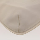 PRADA Shoulder Bag Leather White Auth am4394-15