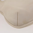 PRADA Shoulder Bag Leather White Auth am4394-9