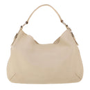 PRADA Shoulder Bag Leather White Auth am4394-2