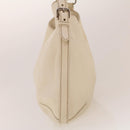 PRADA Shoulder Bag Leather White Auth am4394-4