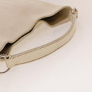 PRADA Shoulder Bag Leather White Auth am4394-7