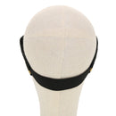 GUCCI GG Canvas Sherry Line Sun Visor S Black Gold 139315 Auth am4449-3