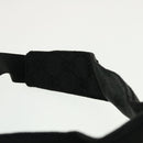 GUCCI GG Canvas Sherry Line Sun Visor S Black Gold 139315 Auth am4449-9