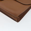 HERMES Sac Adepeche Business Bag Leather Brown Auth am4465-9