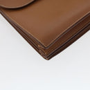 HERMES Sac Adepeche Business Bag Leather Brown Auth am4465-14