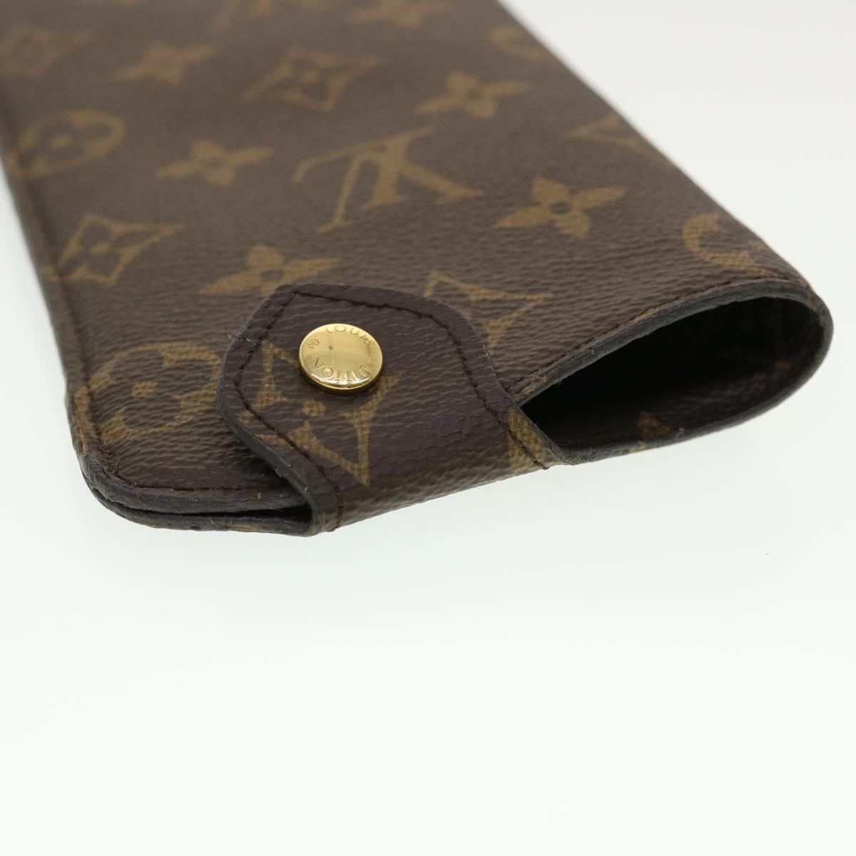 LOUIS VUITTON Monogram Etui Lunette MM Glasses Case M66544 LV Auth am4472