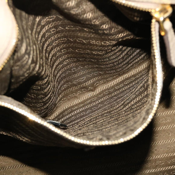 PRADA Shoulder Bag Hand Bag Leather Nylon 3Set Black Gray Auth am4509