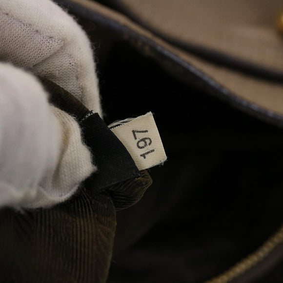 PRADA Shoulder Bag Hand Bag Leather Nylon 3Set Black Gray Auth am4509