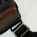 PRADA Shoulder Bag Hand Bag Leather Nylon 3Set Black Gray Auth am4509-18