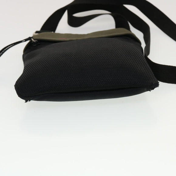 PRADA Shoulder Bag Hand Bag Leather Nylon 3Set Black Gray Auth am4509