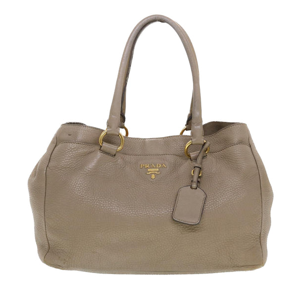 PRADA Shoulder Bag Hand Bag Leather Nylon 3Set Black Gray Auth am4509