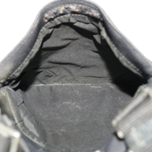 PRADA Shoulder Bag Hand Bag Leather Nylon 3Set Black Gray Auth am4509