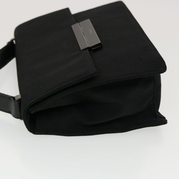 PRADA Shoulder Bag Hand Bag Leather Nylon 3Set Black Gray Auth am4509