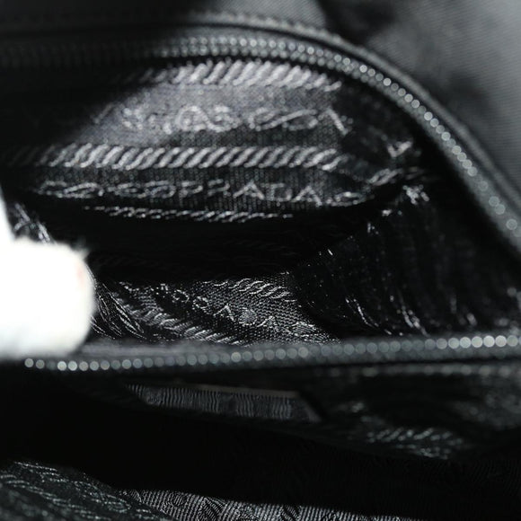 PRADA Shoulder Bag Hand Bag Leather Nylon 3Set Black Gray Auth am4509