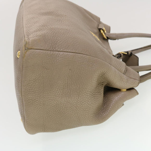 PRADA Shoulder Bag Hand Bag Leather Nylon 3Set Black Gray Auth am4509