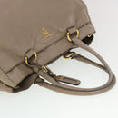PRADA Shoulder Bag Hand Bag Leather Nylon 3Set Black Gray Auth am4509-6