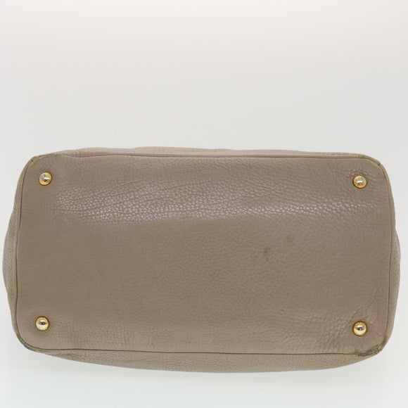 PRADA Shoulder Bag Hand Bag Leather Nylon 3Set Black Gray Auth am4509