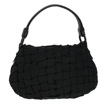 PRADA Shoulder Bag Nylon Black Auth am4524