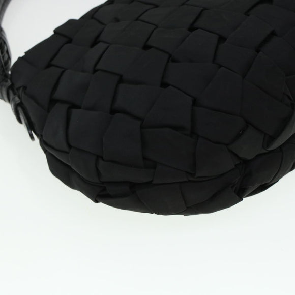 PRADA Shoulder Bag Nylon Black Auth am4524