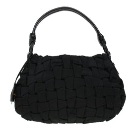 PRADA Shoulder Bag Nylon Black Auth am4524 - 0
