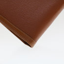 BVLGARI Doppio Tondo Day Planner Cover Leather Brown LI.D08.29086 Auth am4537-16