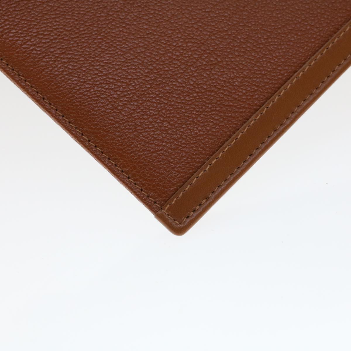 BVLGARI Doppio Tondo Day Planner Cover Leather Brown LI.D08.29086 Auth am4537