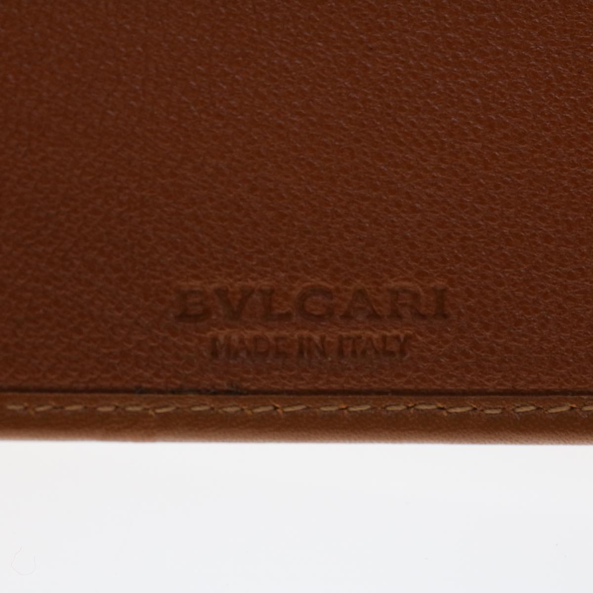 BVLGARI Doppio Tondo Day Planner Cover Leather Brown LI.D08.29086 Auth am4537