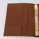BVLGARI Doppio Tondo Day Planner Cover Leather Brown LI.D08.29086 Auth am4537-19