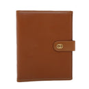 BVLGARI Doppio Tondo Day Planner Cover Leather Brown LI.D08.29086 Auth am4537-13