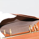 BVLGARI Doppio Tondo Day Planner Cover Leather Brown LI.D08.29086 Auth am4537-23