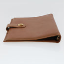 BVLGARI Doppio Tondo Day Planner Cover Leather Brown LI.D08.29086 Auth am4537-3