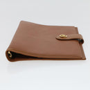 BVLGARI Doppio Tondo Day Planner Cover Leather Brown LI.D08.29086 Auth am4537-4