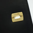 CHANEL Matelasse Turn Lock Chain Shoulder Bag Lamb Skin Black CC Auth am4542-8