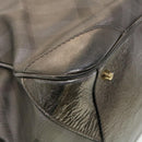 BURBERRY Nova Check Shoulder Bag Leather Silver Auth am4544-14