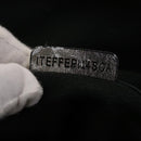 BURBERRY Nova Check Shoulder Bag Leather Silver Auth am4544-11