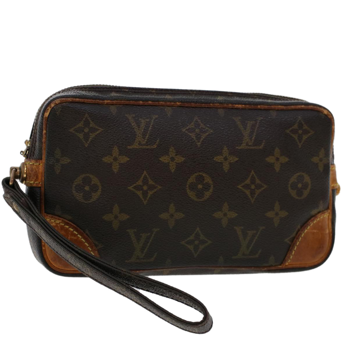 LOUIS VUITTON Monogram Marly Dragonne PM Clutch Bag M51827 LV Auth am4548