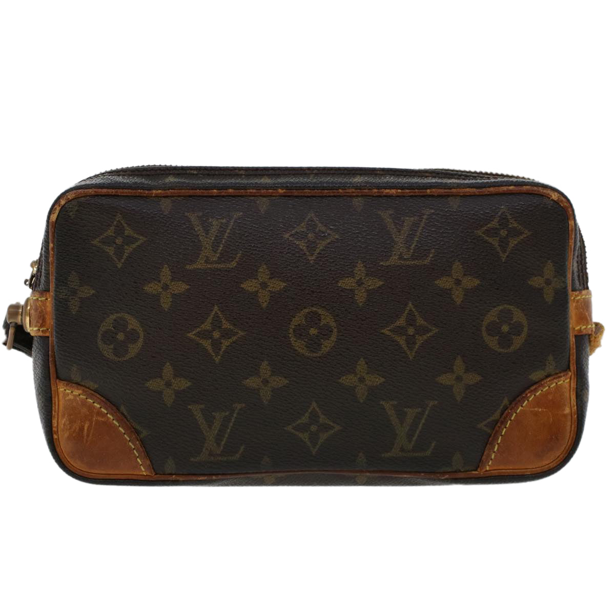 LOUIS VUITTON Monogram Marly Dragonne PM Clutch Bag M51827 LV Auth am4548