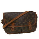 LOUIS VUITTON Monogram Gibeciere MM Shoulder Bag M42247 LV Auth am4560-1