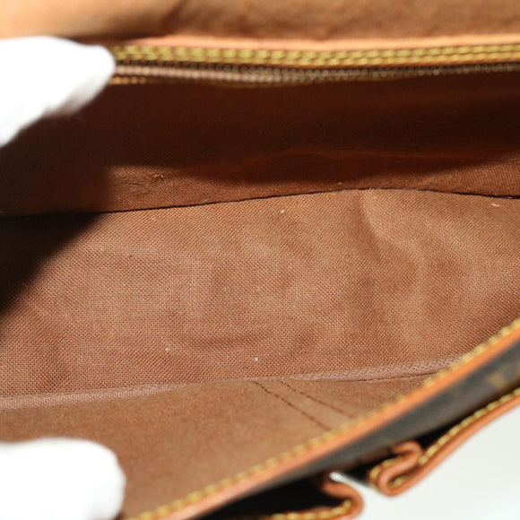 LOUIS VUITTON Monogram Gibeciere MM Shoulder Bag M42247 LV Auth am4560