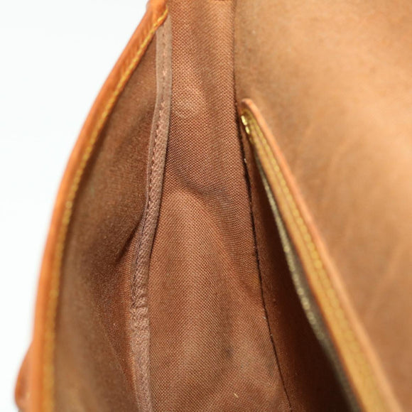 LOUIS VUITTON Monogram Gibeciere MM Shoulder Bag M42247 LV Auth am4560