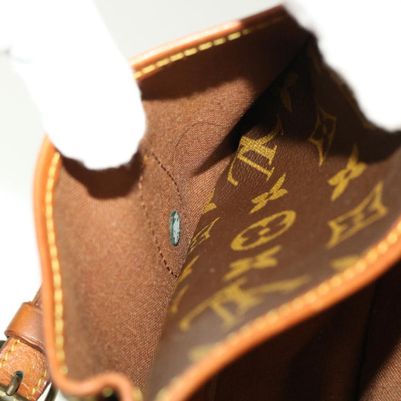 LOUIS VUITTON Monogram Gibeciere MM Shoulder Bag M42247 LV Auth am4560